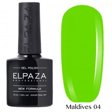 Гель-лак Elpaza Neon Collection 04 неоновая серия 10мл MALDIVES